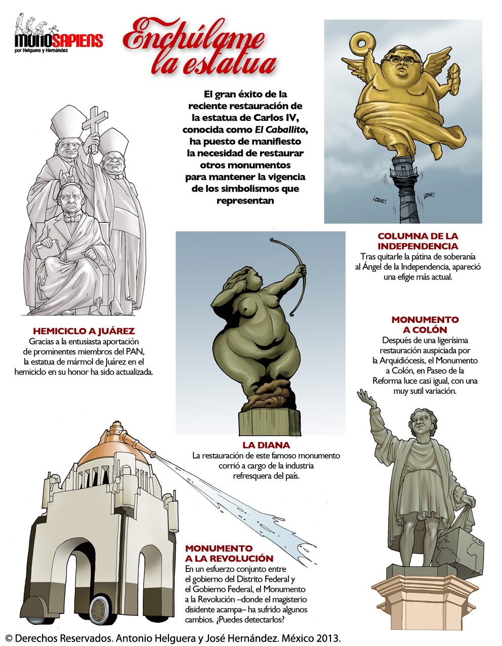 Enchúlame la estatua. Domingo 20 de octubre de 2013